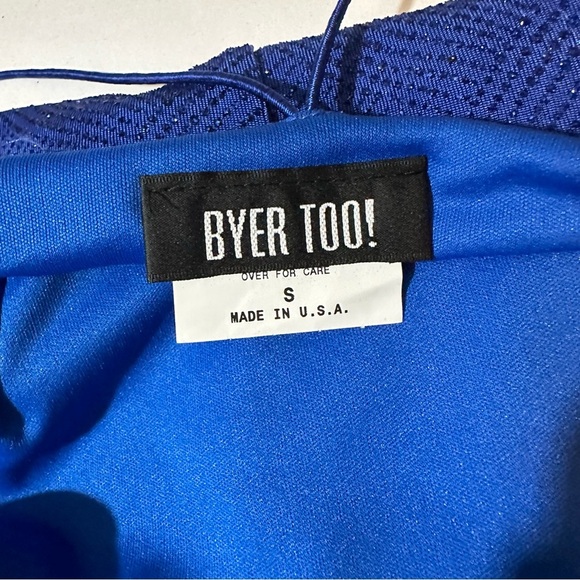 Vtg Y2K 90s Byer Too Glitter Slip Dress Bodycon Mini - Picture 3 of 8